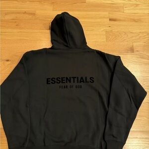 Essentials Fear of God Black Hoodie